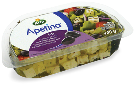 Arla - Apetina Feta in Oil with Black Olives & Herbs, 100g
