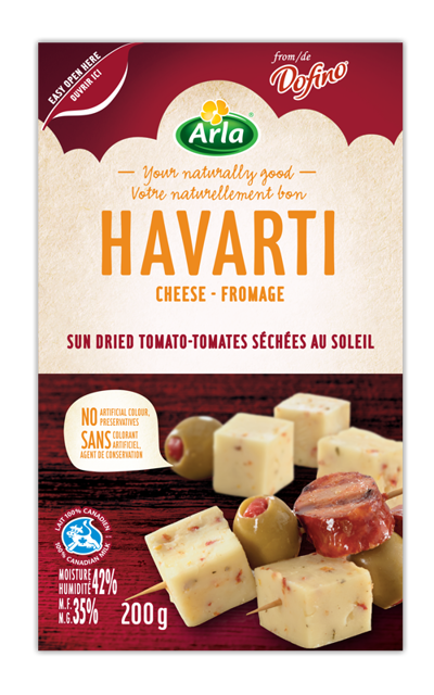 Arla - Castello Havarti Cheese with Sundried Tomatoes, 200g