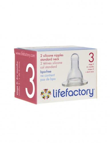 lifefactory - Stage 3 Nipples (6 plus months) Pack of 2