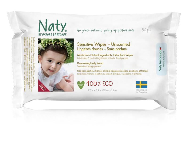Nature Babycare - Sensitive Fragrance Free Wipes, 56 count