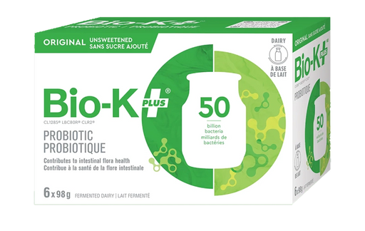 Bio-K Plus - Original Unsweetened Probiotic Dairy Drink, (6 Pack)