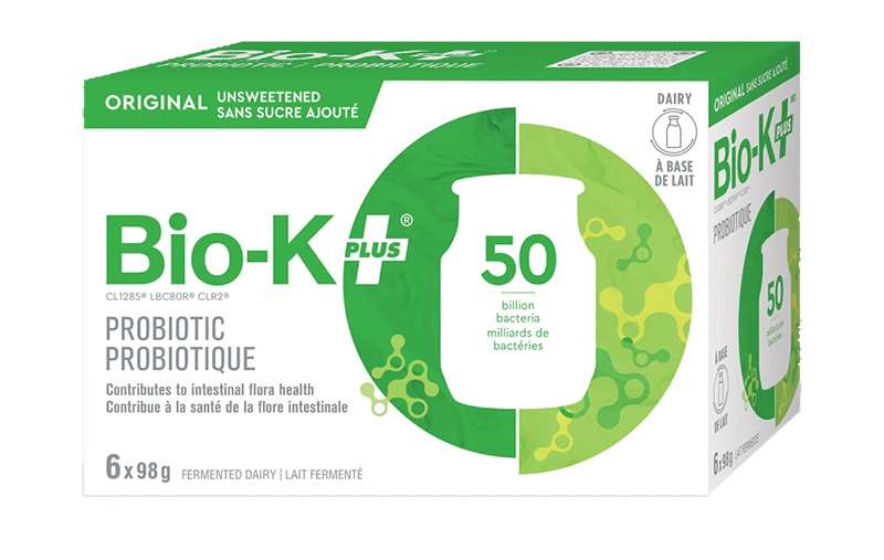 Bio-K Plus - Original Unsweetened Probiotic Dairy Drink, (6 Pack)