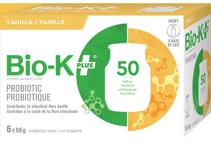 Bio-K Plus - Vanilla Probiotic Dairy Drink, (6 Pack)