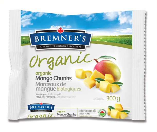 Bremner's Organic - Organic Mango Chunks, 300g