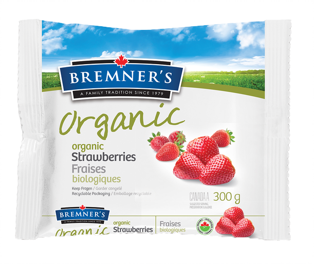 Bremner's Organic - Organic Strawberries, 300g