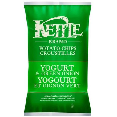 Kettle Foods - Potato Chips, Yogurt and Green Onion, 220g
