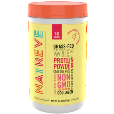 Natreve - Whey Protein Powder, French Vanilla, 675g