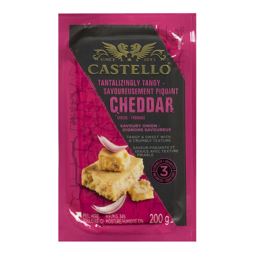 Castello - Cheddar with Savoury Onion, 200g