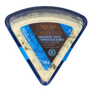 Castello - Traditional Danish Blue Cheese Wedge, 125g