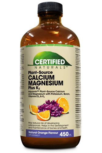 Certified Naturals - Calcium Magnesium K2 Liquid (Orange), 450ml
