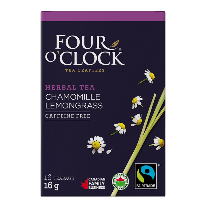 Four O'Clock - Herbal Tea, Chamomile Lemongrass, 16 bags