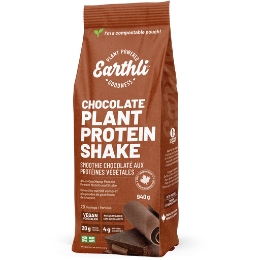 Earthli - Chocolate Plant Protein Shake, 940g