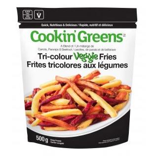Cookin' Greens - Tri-Colour Veggie Fries, 500g
