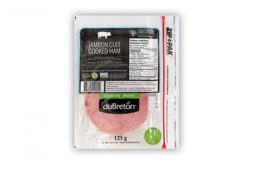 duBreton - Organic Cooked Ham, 125g