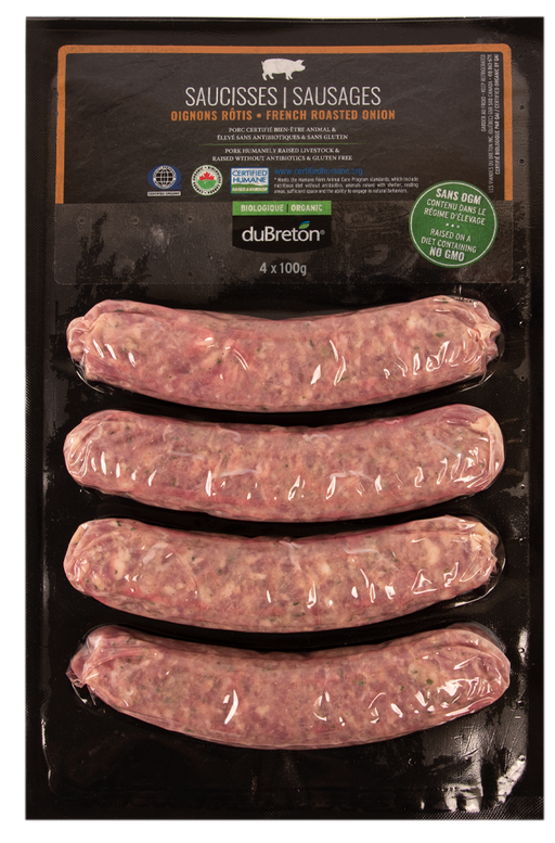 duBreton - Organic French Roasted Onion Sausages, 4x100g