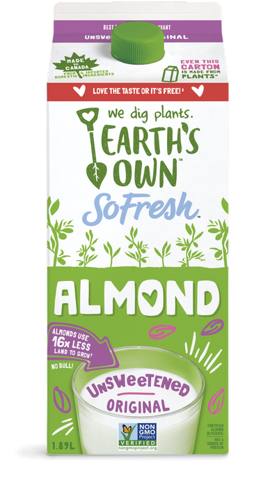 Earth's Own - So Fresh Almond Unsweetened, 1.89L