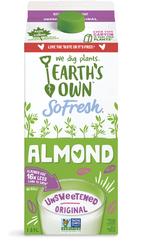 Earth's Own - So Fresh Almond Unsweetened, 1.89L