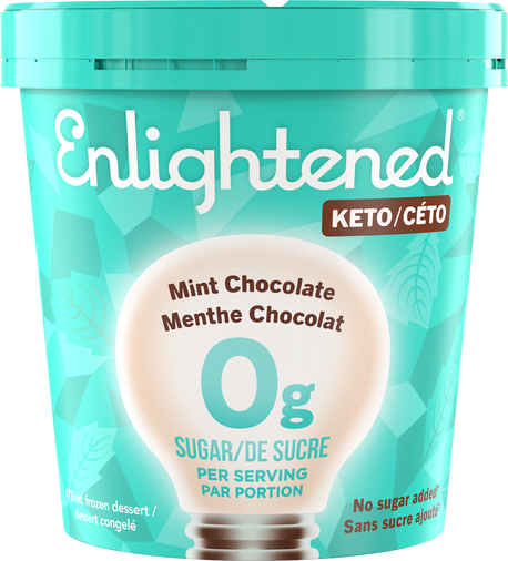 Enlightened - Mint Chocolate Keto Ice Cream, 473g