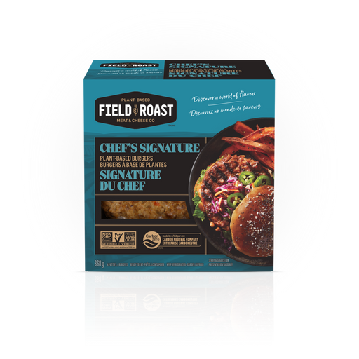 Field Roast - Chef's Signature Plant-Based Burger, 368g