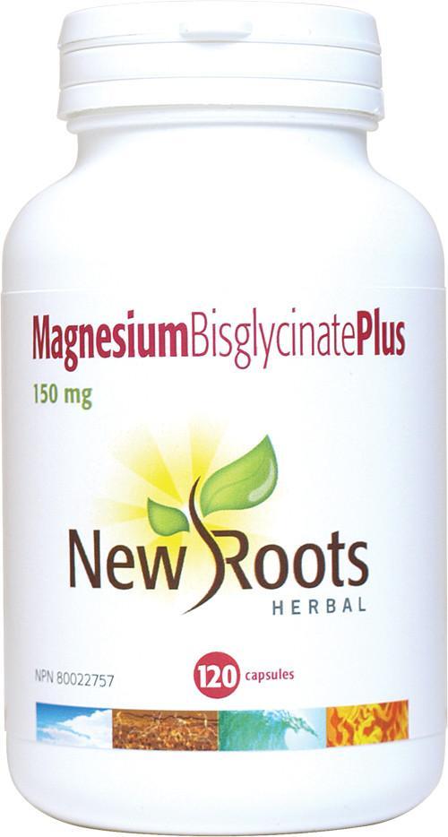 New Roots Herbal - Magnesium Bisglycinate Plus - 150mg - 120 Capsules