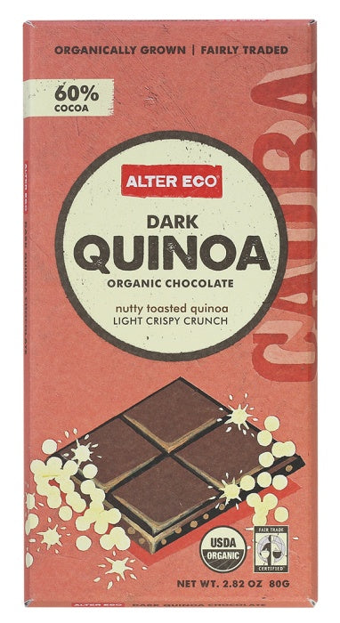 Alter Eco - Toasted Quinoa Chocolate, 80g