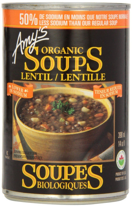 Amy's Kitchen - Lentil Vegetable Low Sodium,  398ml