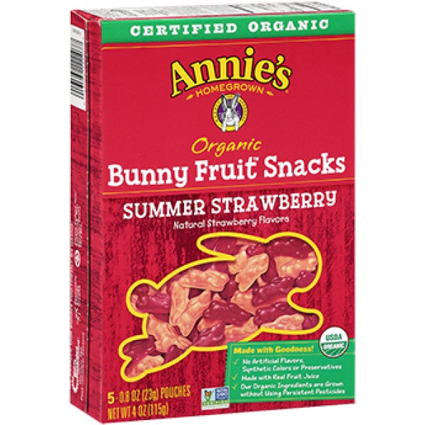 Annie's - Bunny Fruit Snacks - Strawberry, 115G