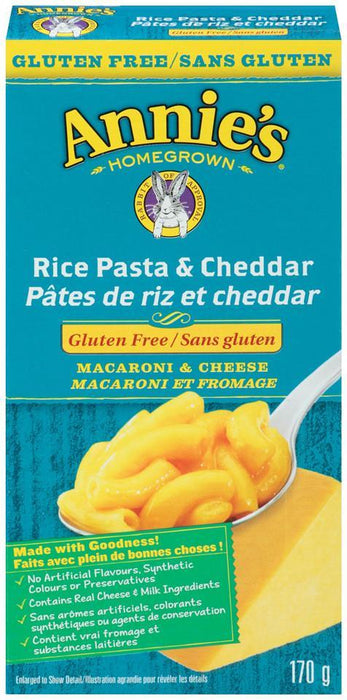 Annie's - Rice Pasta & Cheddar, Gluten Free, 170g