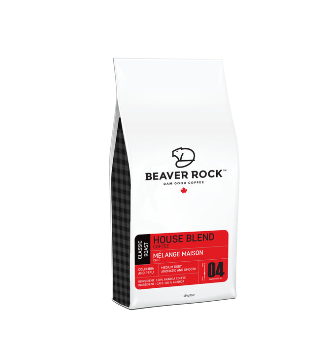 Beaver Rock - House Blend Full Bean Coffee, 454g