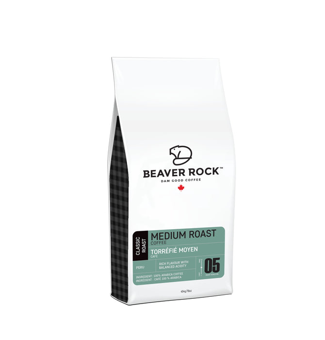 Beaver Rock - Medium Roast Whole Bean Coffee, 454g