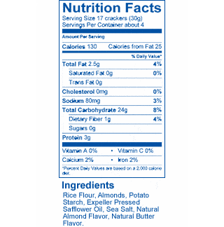 Blue Diamond - Nut-Thins, Sea Salt, 120g