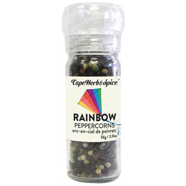 Cape Herb & Spice Company - Rainbow Peppercorns Grinder, 56G
