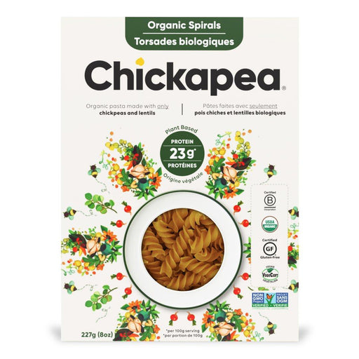 Chickapea Pasta - Organic Pasta Spirals, 227g