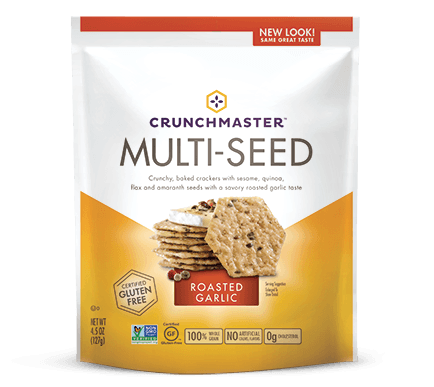 Crunchmaster - Roasted Garlic Multi-Seed Cracker, 128g