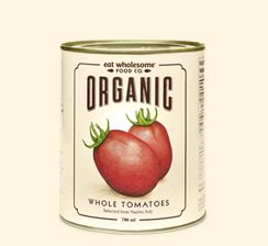Eat Wholesome - Organic Peeled Whole Tomatoes, 796ML