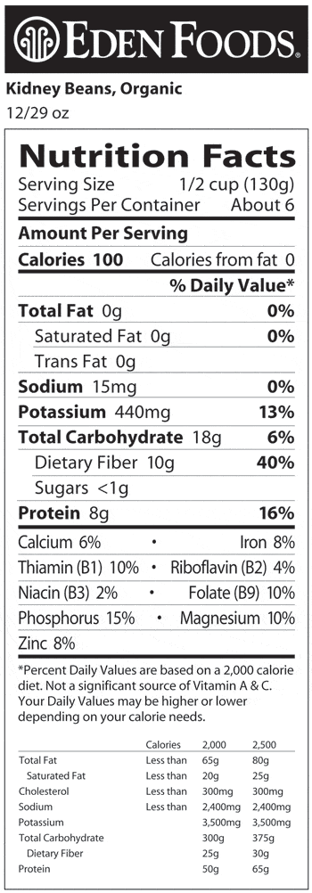 Eden - Kidney Beans - 822g