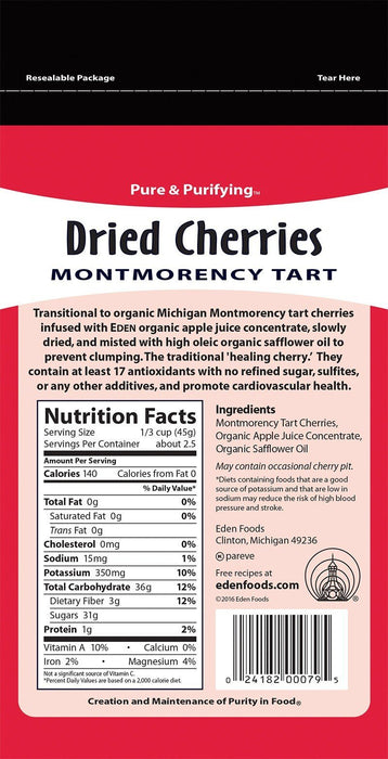 Eden - Org Dried Tart Cherries - 113g