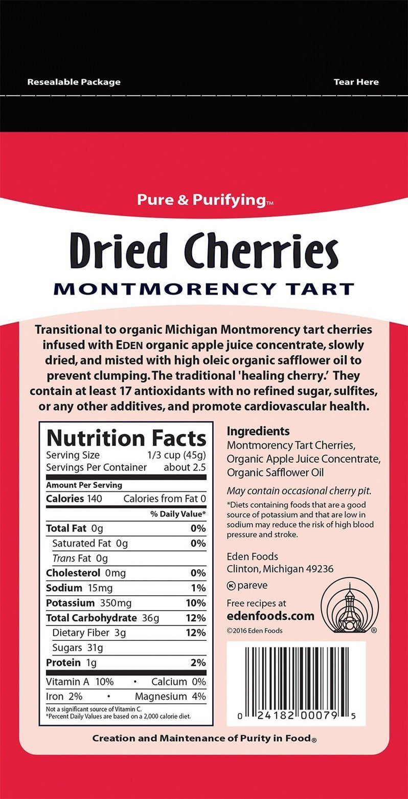 Eden Org Dried Tart Cherries 113g — Goodness Me!