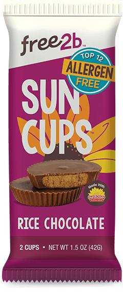 Free 2b Chocolate Sun Cups Gluten-Free, Dairy-Free, Nut-Free and