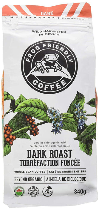 Frog Friendly Coffee - Wild Whole Dark Roast, 340g