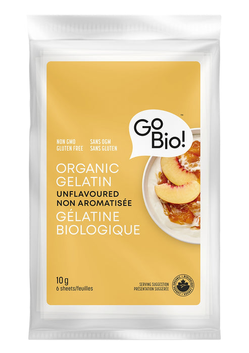 GoBio - Organic Gelatin Sheets - 10g
