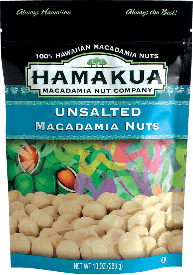 Hamakua Plantation - Unsalted Macadamia Nuts - 283G