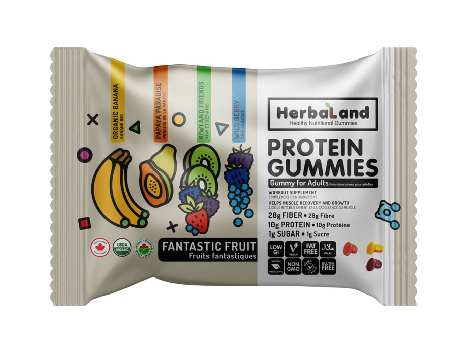 Herbaland - Vegan Protein Gummies, Fruit