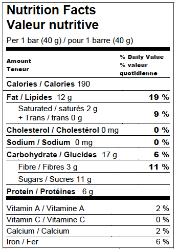 Honeybar - Quinoa & Cranberry, 40g