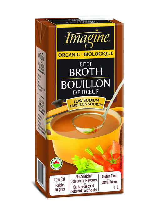 Imagine Foods - Organic Beef Broth Low Sodium, 1L