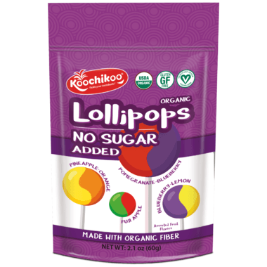 Koochikoo - Sugar-Free Organic Lollipops, 10 Lollipops