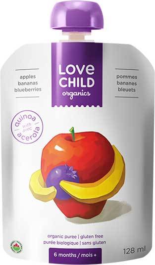 Love Child - Super Blends: Apple, Banana, Blueberry, 128g