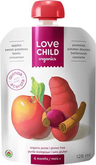 Love Child - Super Blends- Apples, Sweet Potato, Beets, and Cinnamon - 128mL