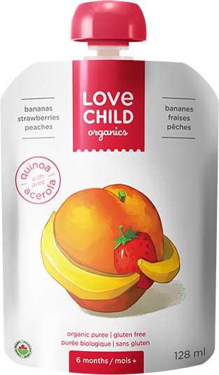 Love Child - Super Blends - Strawberry, Peaches and Bananas - 128mL
