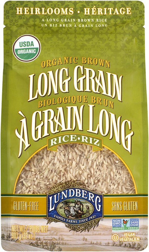 Lundberg Family Farms - Organic Long Grain Brown Rice, 907g